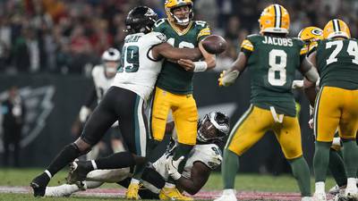 Packers QB Jordan Love injured in closing seconds of loss to Eagles in Brazil