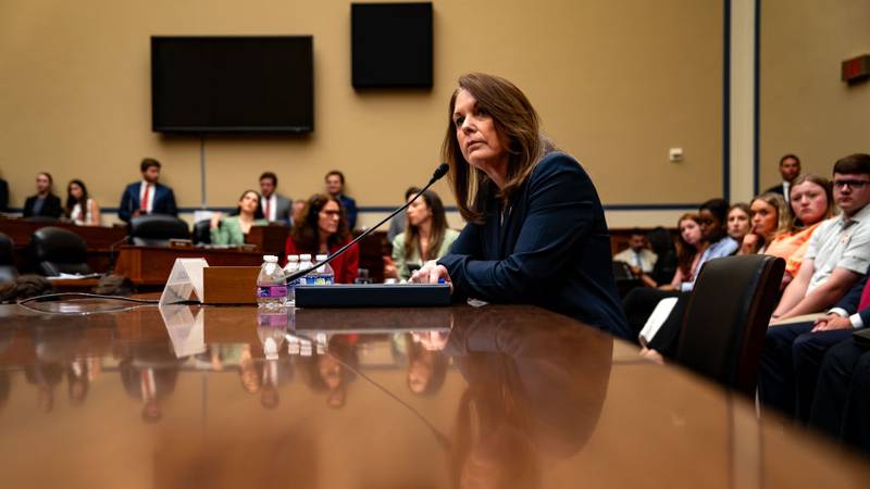 Kimberly Cheatle testifying before the House Oversight and Accountability Committee