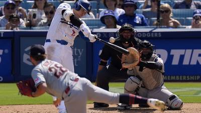 Ohtani hits 46th homer to tie career high, Dodgers beat Guardians 4-0 in record-tying heat