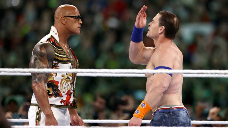 Dwayne "The Rock" Johnson and John Cena