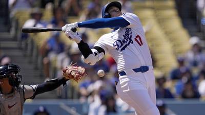 Shohei Ohtani hits 46th homer to tie career high on sweltering day at Dodger Stadium